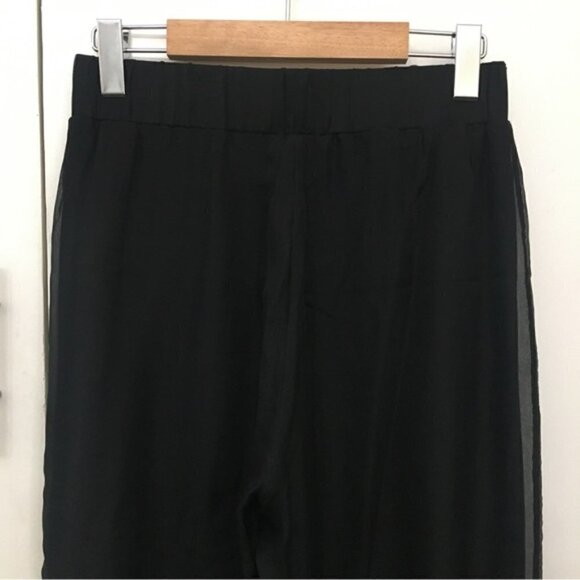 RUDSAK Black Double Layer Flowy Silk Pants - Picture 6 of 10